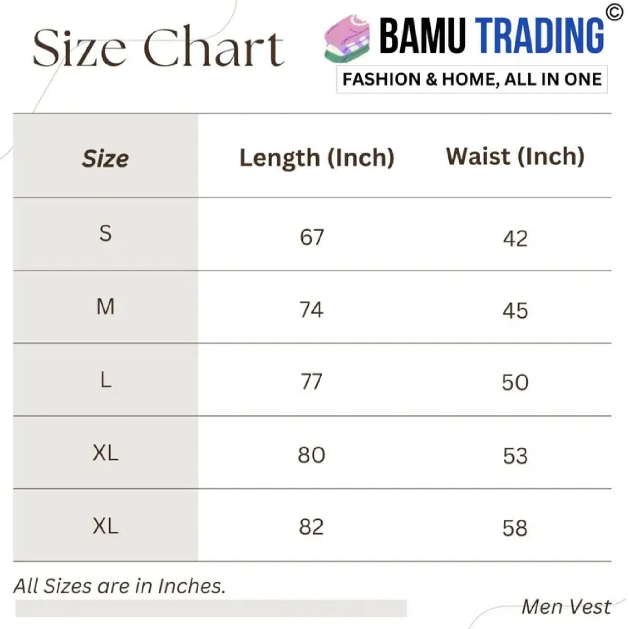 Men Vest 100% Cotton (6 Pack)