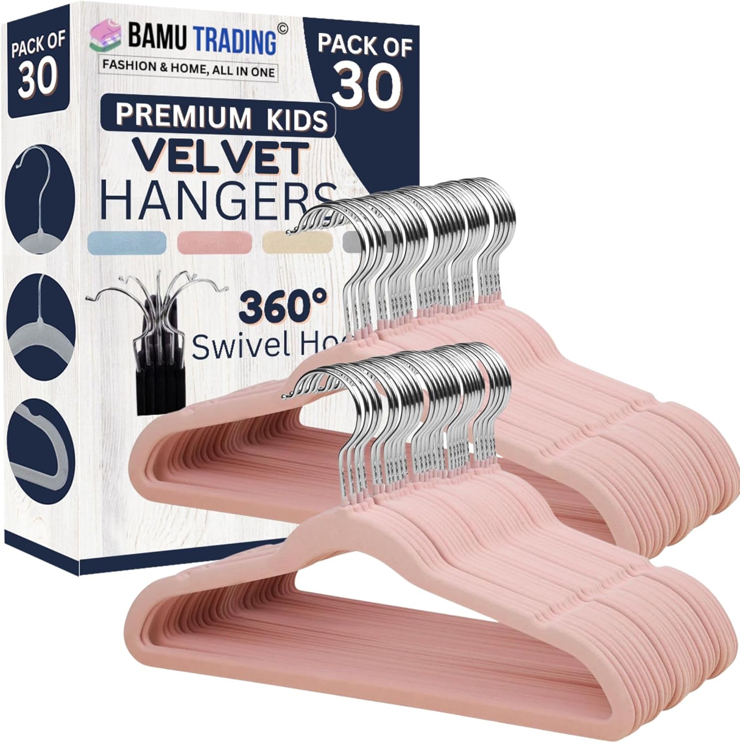 Kids Velvet Hangers (30 Pack)