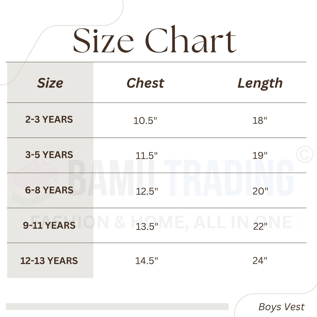 Boys vest (6 Pack)