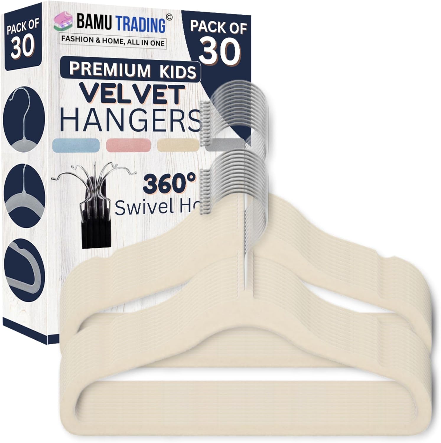 Kids Velvet Hangers (30 Pack)