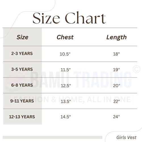 Girls vest 100% Cotton (6 Pack)