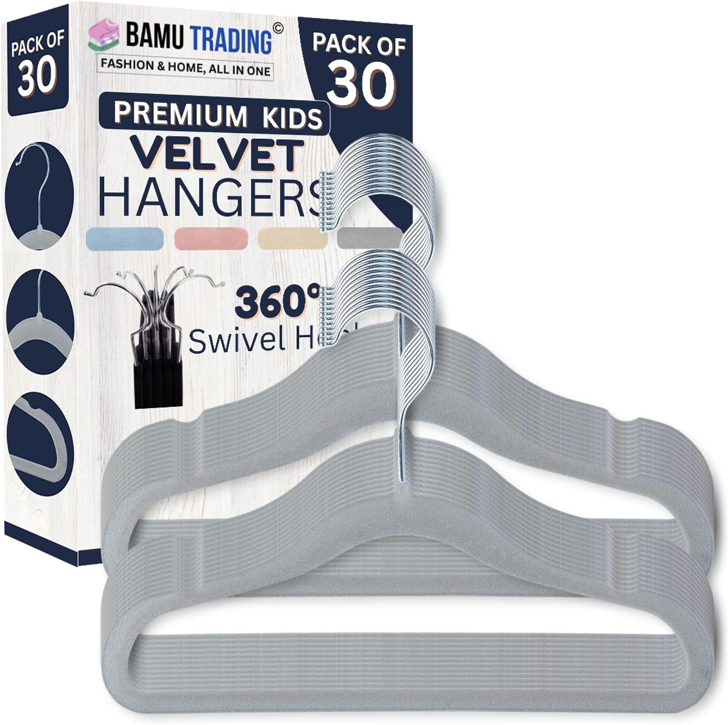 Kids Velvet Hangers (30 Pack)